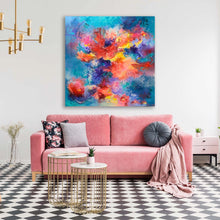 "Late Bloomer" 80x80cm/ 31 x 31" Original Painting on Canvas